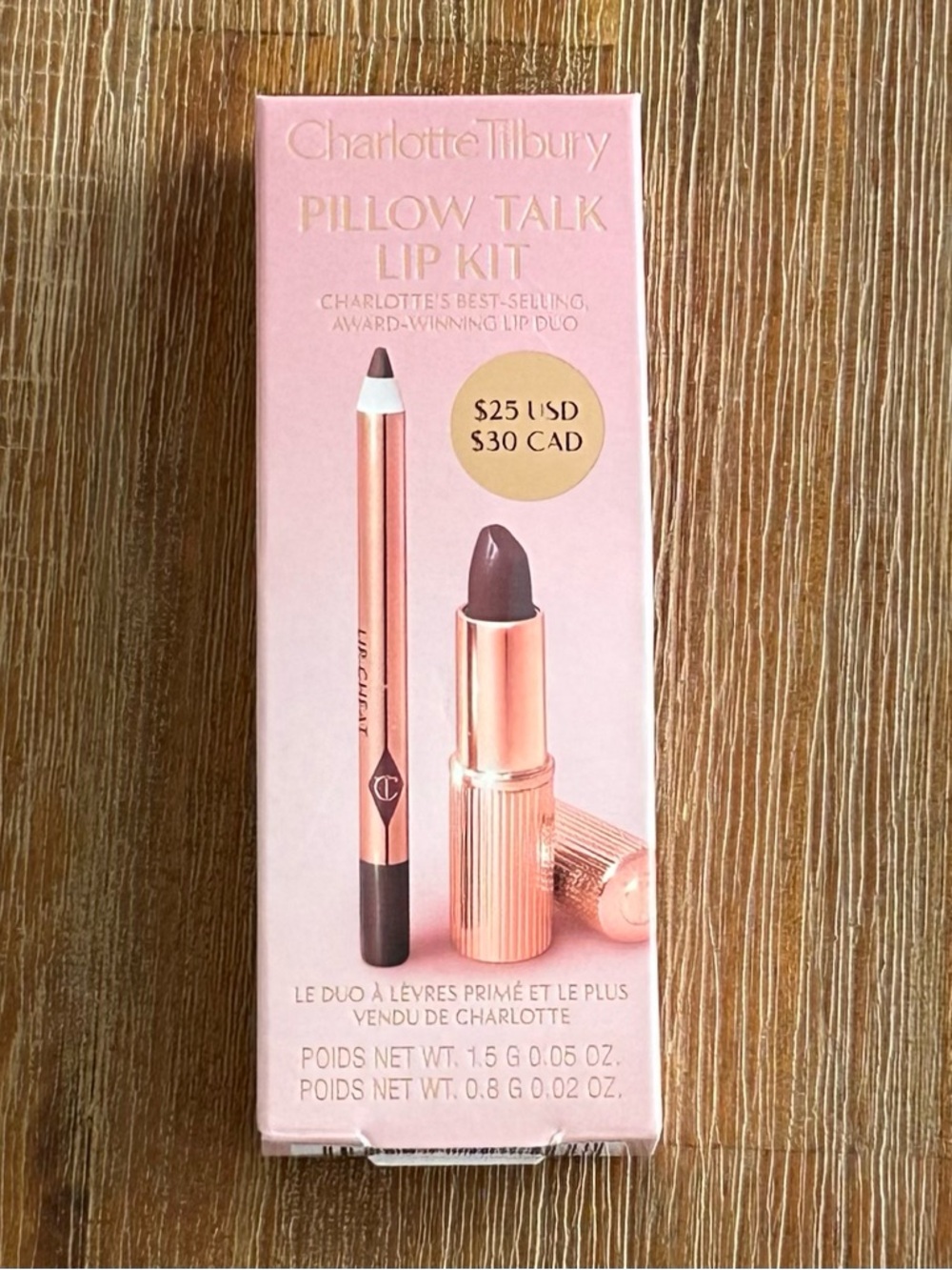 Charlotte Tilbury Mini Pillow Talk Lipstick & Liner Set -Intense